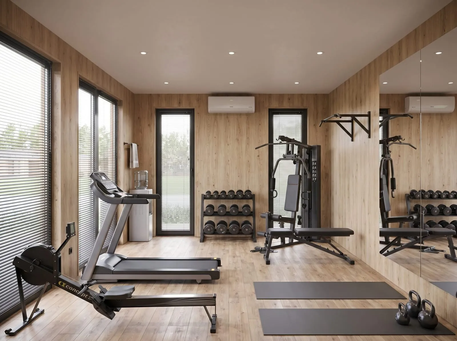 Fitnesseinheit als Erweiterung einer Tectum Anlage
