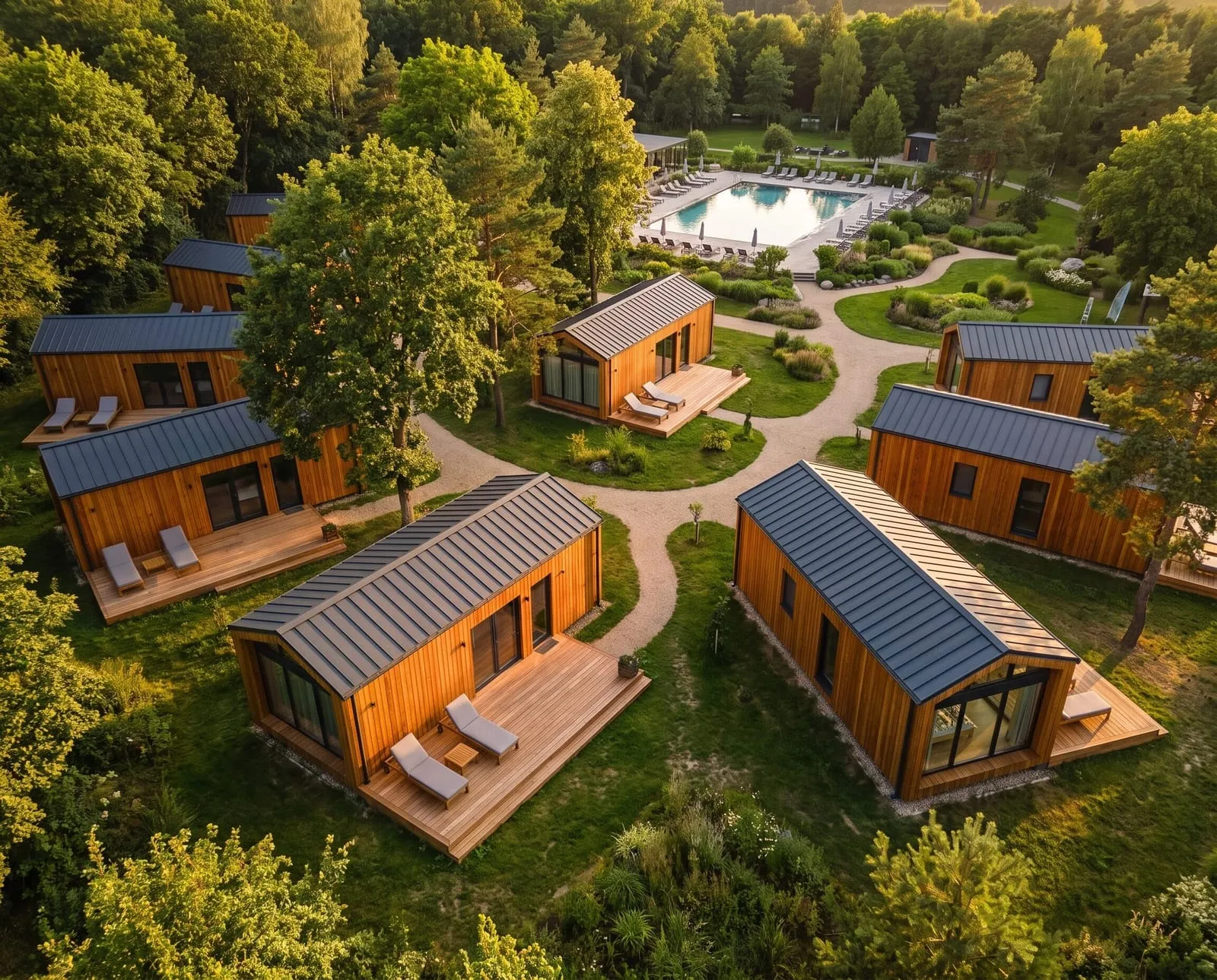 Tectum Wohnpark mit modularen Einheiten